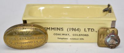Forest of Dean mining interest Coalway, Coleford trench art snuff box, Immins (1964) Coalway