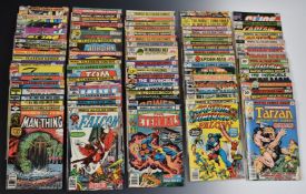 Seventy-Two Bronze Age Marvel comics including Captain America, The Incredible Hulk, Iron Man, G.