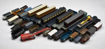 Fifty-one Mainline, Peco, Hornby, Tri-ang and similar 00 gauge model railway coaches, wagons and