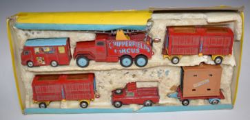 Corgi Toys diecast model Chipperfields Circus Gift Set 23 with Booking Van, Circus Crane Truck,