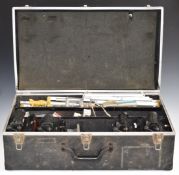 Four Lowel Omni-lights, complete with stands, spare bulbs and hard case