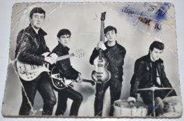 The Beatles photocard from 5th April 1962 Cavern fan club event, prior to spring 1962 trip to