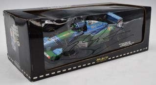 Signed Michael Schumacher and Jos Verstappen B194 model Bennetton Ford Formula 1 car, by Paul's