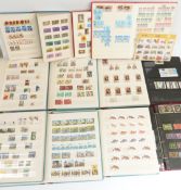 A GB and world stamp collection in fourteen stockbooks and albums, including Hong Kong, New