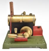 Latimer 'Plane' stationary live steam engine c1950 with thin wick burner