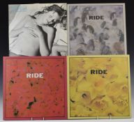 Ride - 5 twelve inch singles comprising Ride (CRE072T), Play (CRE075T), Fall (CRE087T), Today