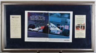 Ayrton Senna signed 1991 Phoenix Grand Prix, Arizona, USA Formula 1 motor car racing program, signed