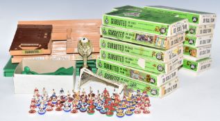 A collection of Subbuteo table football team and accessories, most in original boxes, together