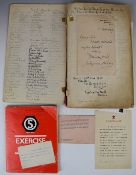 An autograph scrapbook of signatures collected by Brian Frith MBE of Gloucester, who began the