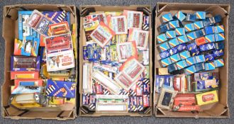 Over 130 Matchbox, Majorette, Corgi, Budgie, EFSI and similar diecast model vehicles including buses