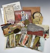 Railwayana and collectables to include signal box lever plates, BR lookout enamel armband,