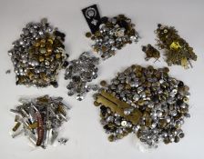 Large collection of Fire Brigade buttons to include Preston, Hampshire, Gloucestershire,