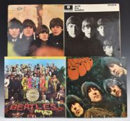 The Beatles - Seven albums comprising With, For Sale, A Hard Day's Night, Help!, Rubber Soul,