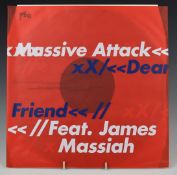 Massive Attack featuring James Massiah - Dear Friend (VF250) numbered (089) blue vinyl twelve inch