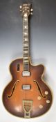 1963 Hofner Committee E2 Brunette archtop guitar, serial no 3825