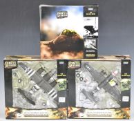 Three Unimax Forces of Valour Combat Proven Machines 1:72 scale diecast model aeroplanes US F-14A