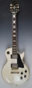 Epiphone Les Paul 2008 custom electric guitar with Grover tuning pegs, in white finish, serial no