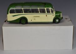 Original Classics diecast model Bedford OB coach with cream and green body, in original box.