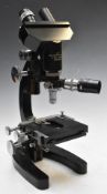 Cooke, Troughton & Simms Ltd binocular microscope, serial number M30538, height 38cm