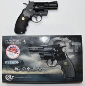 Umarex Colt Python .357 Magnum CTG .177 air pistol with black plastic grips, serial number