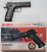 Tanfoglio Limited Custom .177 air pistol, serial number 31007530, in original box.