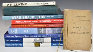 Ten Air Force related books including Hawker Typhoon, Tempest and Sea Fury by Darling, The Hampden