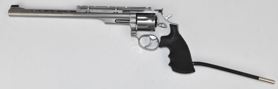 Taurus .357 Magnum seven shot double-action long barrelled revolver with textured Hogue Monogrip