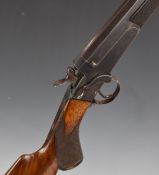 Holland & Holland .410 rook rifle with chequered semi-pistol grip and horn tipped forend and 26 inch