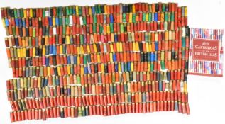 Six-hundred-and-ten paper and plastic cased inert and live shotgun cartridges including together