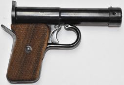 Tell II .177 air pistol with chequered wooden grips and alignment sights, NVSN.