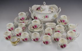 Approximately thirty eight pieces of Royal Albert dinner and teaware decorated in the Memories