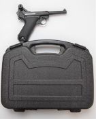 KWC KMB-41 Parabellum Luger style .177 air pistol, serial number 41002769, in hard carry case.