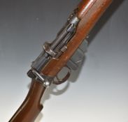 Short Magazine Lee-Enfield (SMLE) .303 bolt-action rifle with adjustable sights, sling mounts, brass