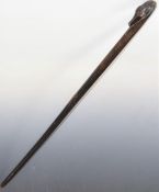 Boer War Prisoner of War walking stick engraved, made by BPO War, St Helena 1901 and G Worgan
