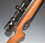 Gamo Expo .22 air rifle with semi-pistol grip, raised cheek piece and BSA scope, serial number