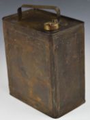 Anglo American Oil Co Ltd WW2 petrol can dated 1940 and marked 'Petroleum Spirit Highly