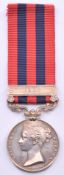 British Army Indian General Service Medal 1854 with clasp for Pegu, named to William Hall, 51st