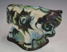 Retro / mid century modern ceramic bull, H16cm