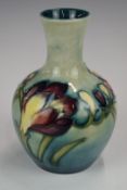 Moorcroft vase decorated in the Spring Flowers pattern, c1930's, H12cm