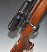 Parker-Hale .223 bolt action sporting rifle with chequered semi-pistol grip and forend, raised cheek