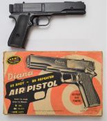 Diana Model G10 20 Shot BB Repeater .177 air pistol, NVSN, in original box with targets and