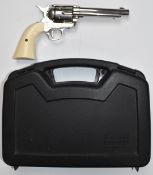 Colt Single Action Army .45 style .177 air revolver/ pistol with faux ivory grips, serial number
