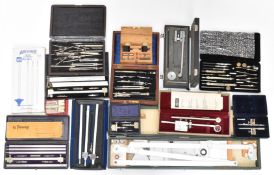 Draughtsman's equipment comprising beam compasses, planimeters and draughtsman's sets, including Ott