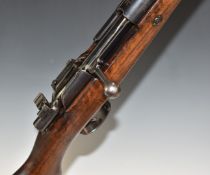 Mauser 1904 7.92mm bolt-action rifle with Portuguese Carlos 1st 'IC' crest to the receiver, semi-