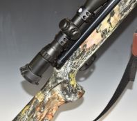 Edgar Brothers Hatsan 125 .25 FAC air rifle with thumb-hole grip, raised cheek piece, adjustable