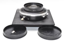 Sinar Rodenstock Apo-Ronar MC f:9 480mm camera lens with Copal-No.3 shutter, serial number 9486163