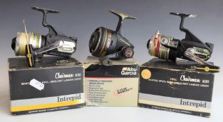 Collection of coarse fishing fixed spool and closed face reels including Abu 1044, four intrepid