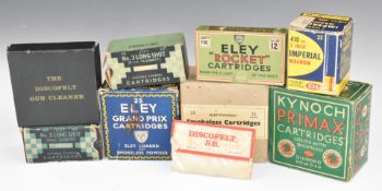 Approximately 200 12 bore, .410 and 9mm Flobert shotgun cartridges including Kynoch Primax, Eley