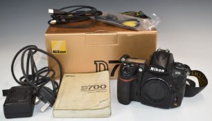 Nikon D700 digital SLR camera body, in original box with charger etc