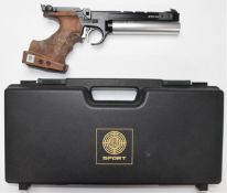 Steyr Sport LP 50 Match .177 target air pistol with shaped wooden grip and adjustable trigger and